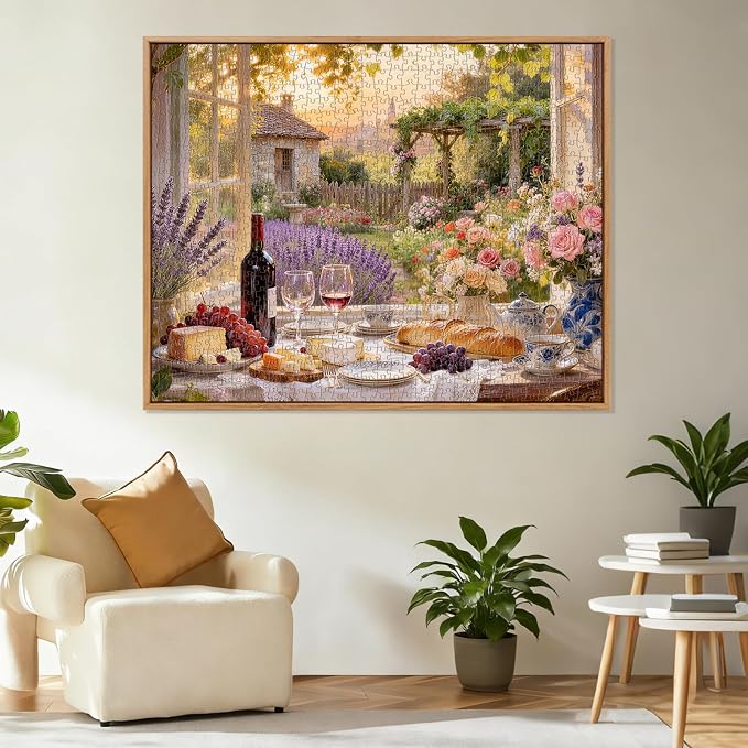 Cottage Garden Wine Puzzles for Adults 1000 Pieces, Challenging Jigsaw Puzzles - Image 5