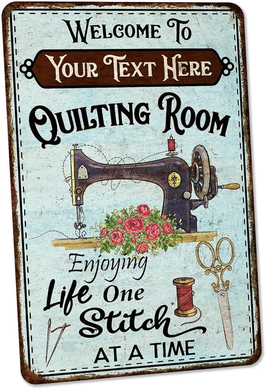 Personalized Quilting Room Sign Custom Sign Art Room Décor by ChicoCreekSigns