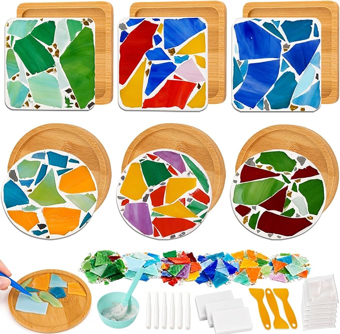 CaiyiDiyue 6 Sets DIY Glass Mosaic Tiles - Image 2