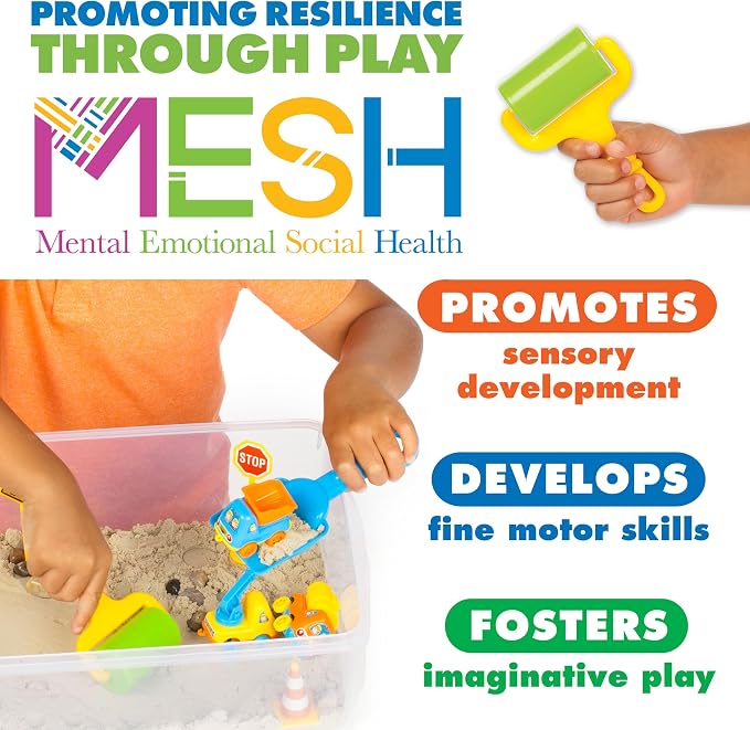 Creativity for Kids Sensory Bin: Construction Zone Playset - Image 4