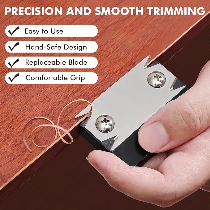 NECAMOCU 4PCS Edge Banding Trimmer Replacement Blades | Premium Stainless Steel - Image 2