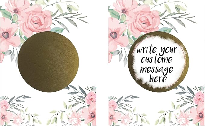 My Scratch Offs DIY Scratch Off Note Cards & Stickers, 20 Pack Bridal Flowers - Image 2