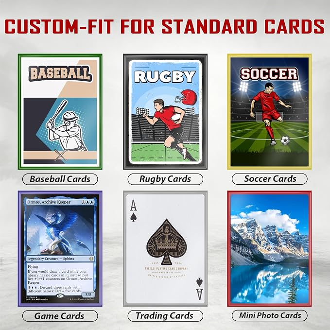 3 Colors Trading Card Sleeves，Plastic Card Sleeves Perfect Fit MTG Cards - Image 6