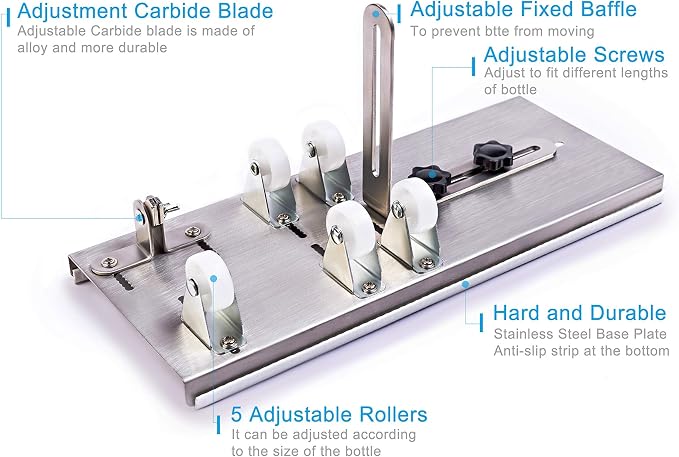 Glass Bottle Cutter, Upgraded Bottle Cutting Tool Kit, DIY Machine - Image 7