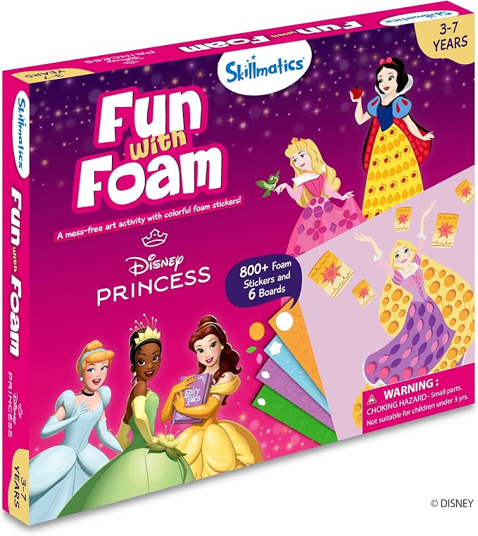 Skillmatics Fun with Foam 3D Sticker Art – Disney Princess, Mess-Free Fun | - Image 9