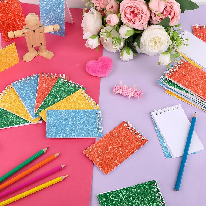 24 Pack Mini Notebooks Party Favor Small Spiral Journal Notepads - Image 4