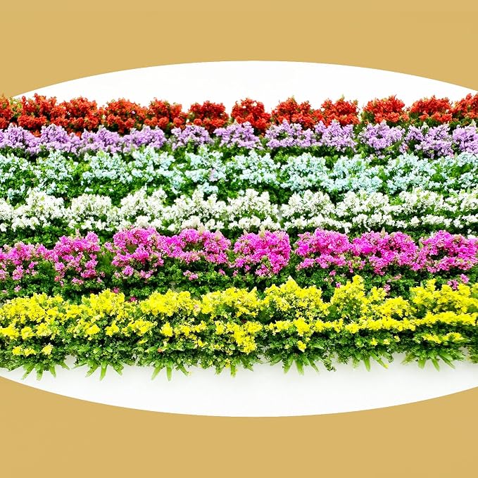 Woohome 6 PCS Static Grass Model Flower Cluster Model Grass Tufts Set - Image 6
