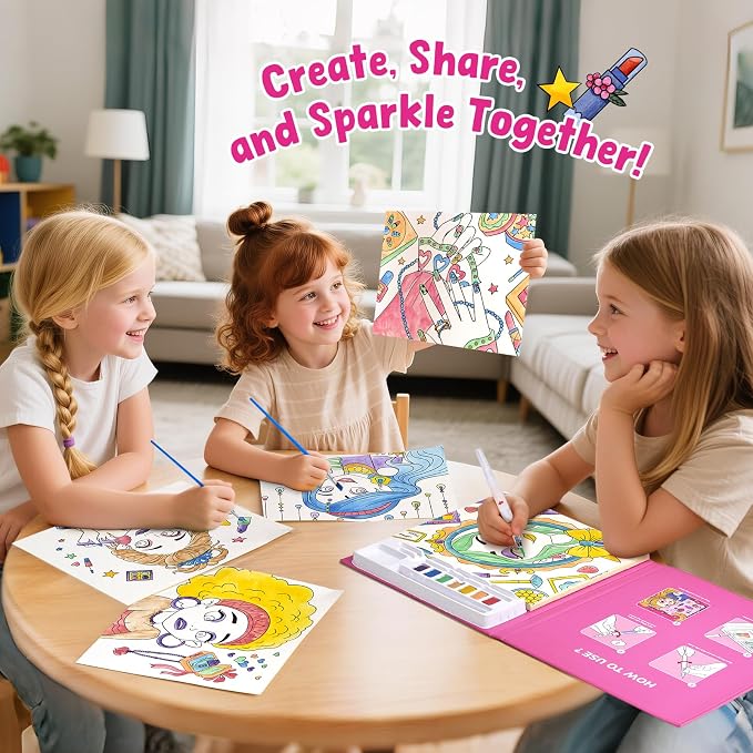 JoyCat Paint with Water Coloring Books - Image 4