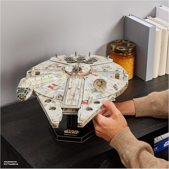 4D Build Star Wars Millennium Falcon 3D Model Kit, Star Wars Gifts, Desk Decor - Image 7