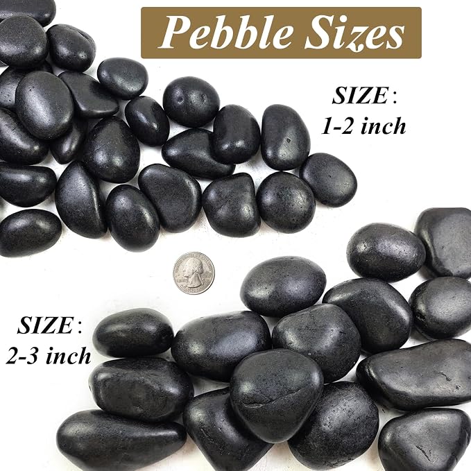 FANTIAN 40 lbs Black River Rocks - Image 2