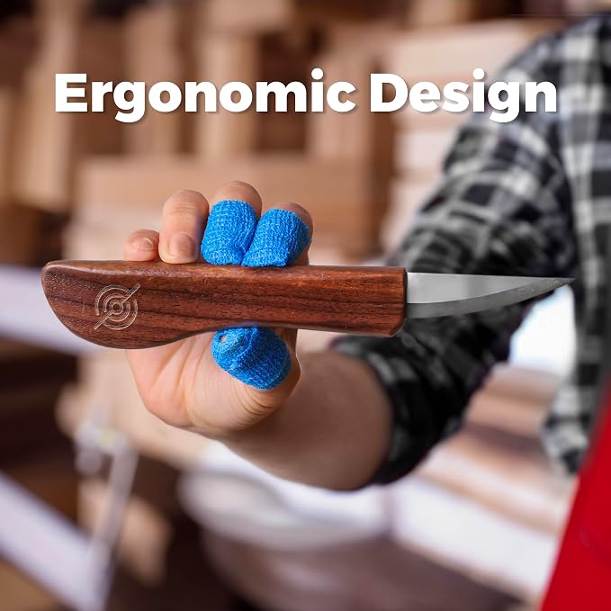 Beginner-Friendly Wood Carving Kit, Spoon Carving Knife, Basswood Blocks - Image 3