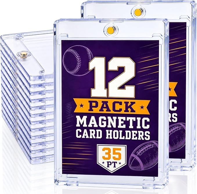 Magnetic Card Holders for Trading Cards，Card Magnetic case12 Pack Upgraded by Unknown