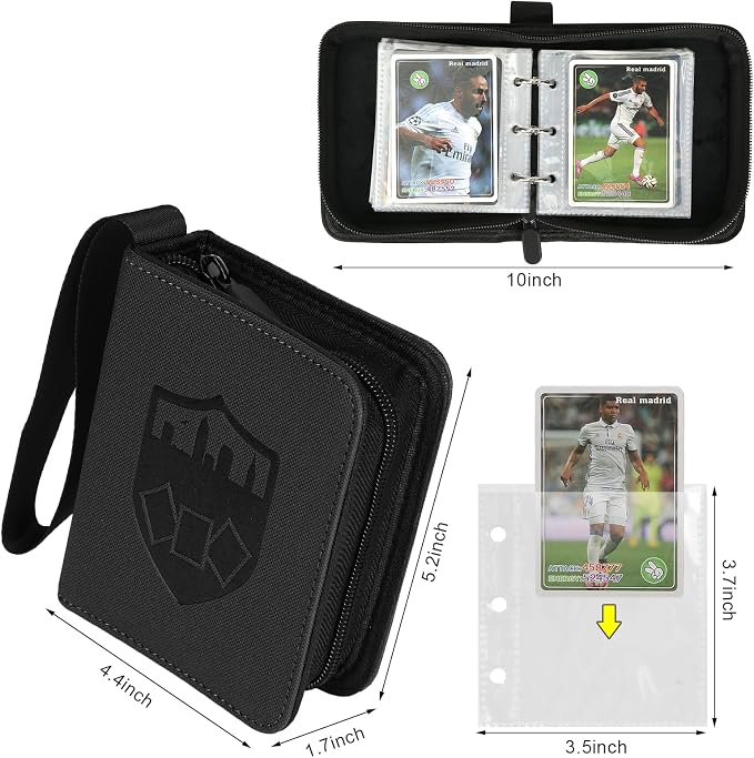 GERMUN Mini Card Binder 1 Pocket, 80 Pockets Trading Card Binder, Premium Small - Image 2