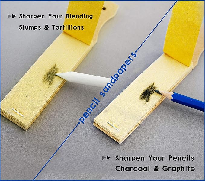 43 PCS Blending Stumps and Tortillions Paper Art Blenders Sketch Drawing | - Image 7