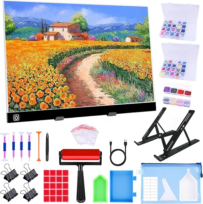 A3 LED Light Pad for Diamond Painting, Ratukall Diamond Art Light Board Kit by Ratukall