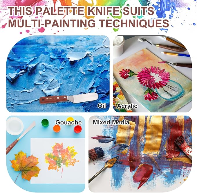MECCANIXITY Pack of 2 Palette Knife No.9, 8.4" Long - Image 6