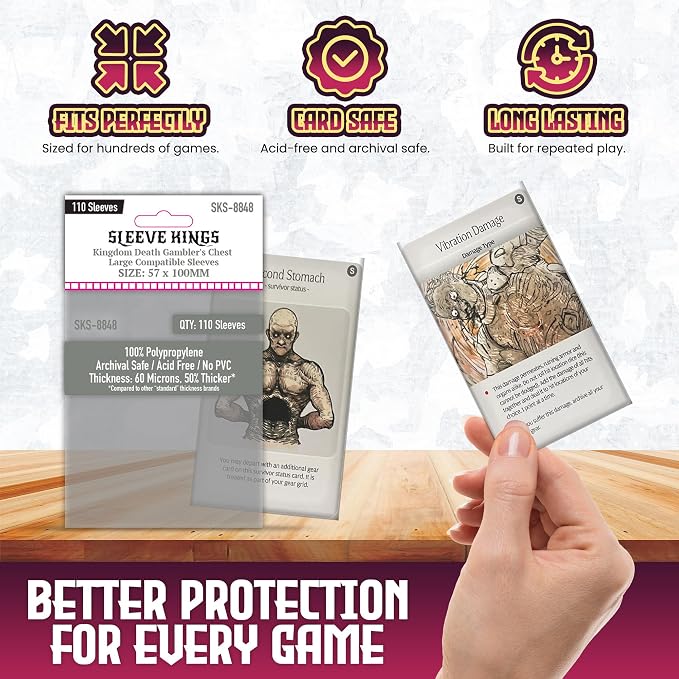 Sleeve Kings Standard Card Sleeves – 110 Count, Large Size, Compatible - Image 5
