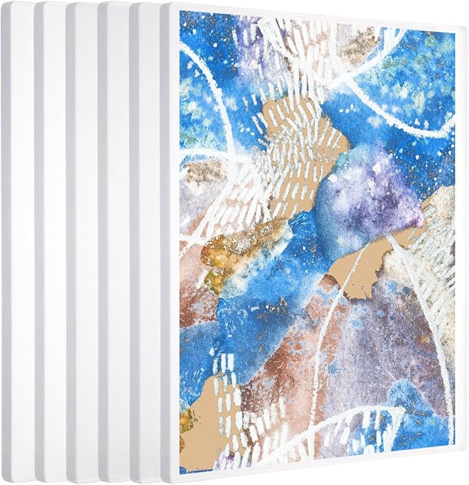 QWORK Monoprinting Print Plate, 6 Pack 8" X 10" Gel Plate, A4 Art Plate by QWORK