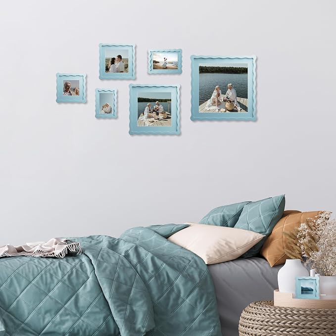 5x7 Wavy Picture Frame With Mat - Image 5