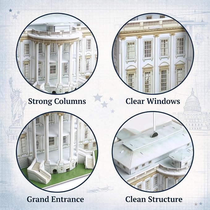 Liberty Imports The White House 3D Puzzle - Image 5