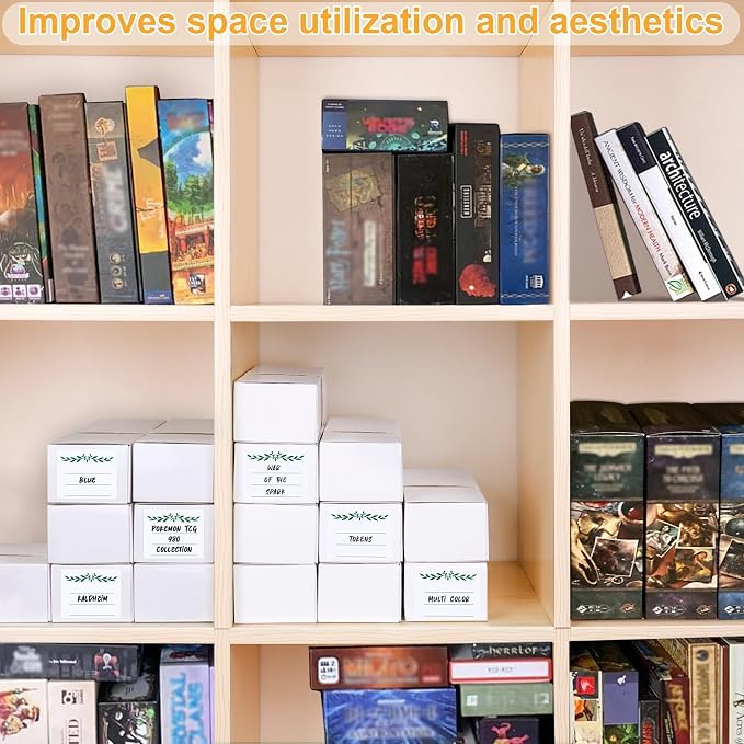 Trading Card Storage Box, 16 Pack Cardboard Card Organizer - Image 6