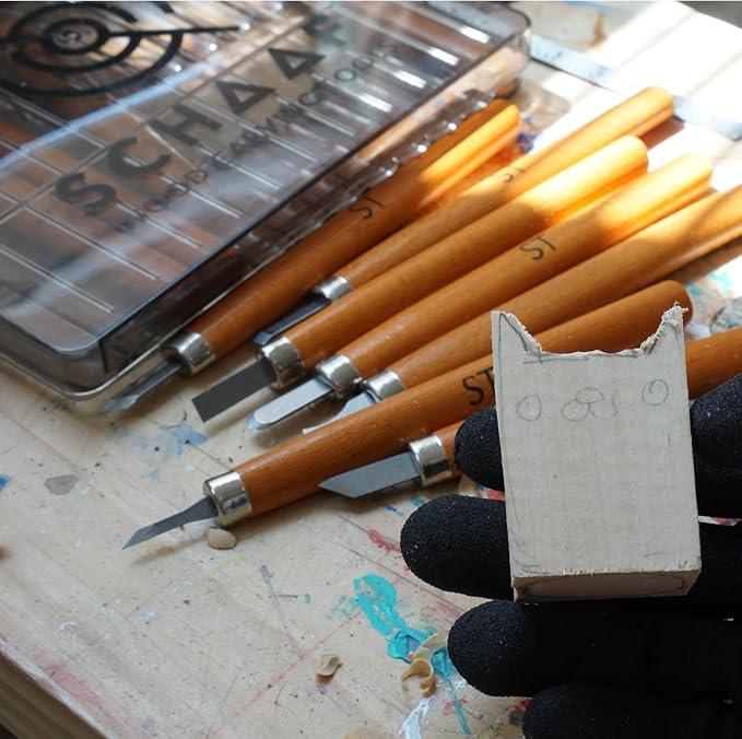 Beginner-Friendly Wood Carving Kit, Linoleum Carving, and Woodworking - Image 9