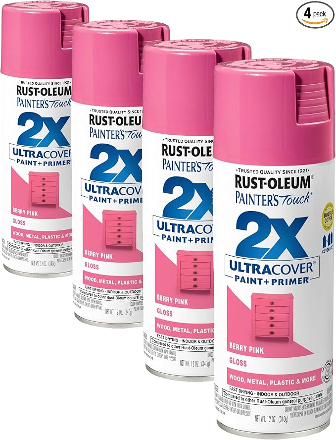 Rust-Oleum 334025 Painter's Touch 2X Ultra Cover Spray Paint, 12 oz, Gloss by Rust-Oleum