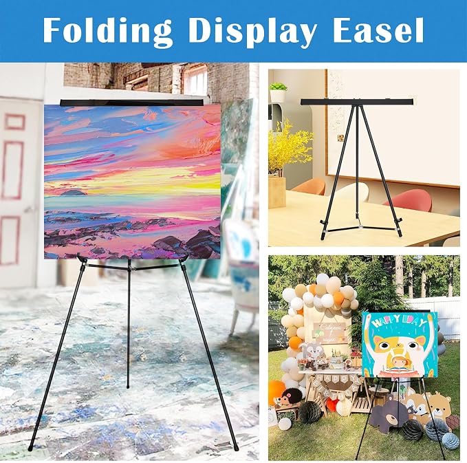 Falling in Art Extra Large 70" High Flip Chart Tripod Display Easel, Showroom - Image 7