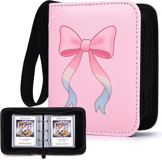 Mini Trading Card Binder Album, 1 Pocket Card Binder by Tagemo