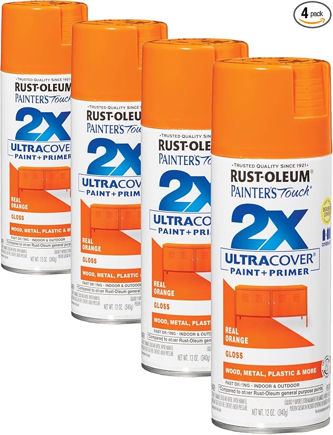 Rust-Oleum 334043 Painter's Touch 2X Ultra Cover Spray Paint, 12 oz, Gloss Real by Rust-Oleum