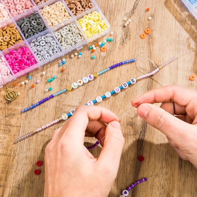 Goldwise Friendship Bracelet Kit 4 Boxes-13078 Pcs 72 Colors Bracelet Making - Image 5
