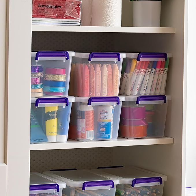 IRIS USA 5 Qt. Plastic Craft Storage Container Bins - Image 4