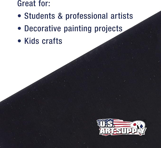 U.S. Art Supply 8 X 8 Inch Black Art Canvas Board Panels 6 Pack - Image 6