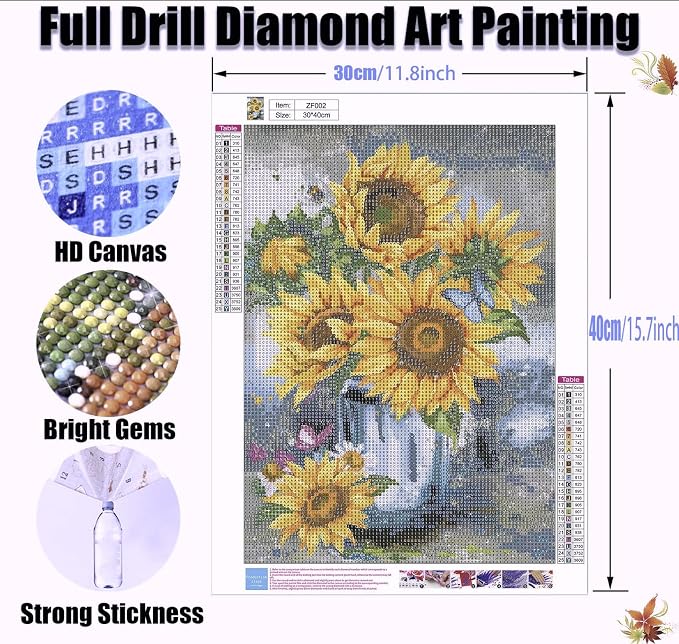 Legrace Sunflower Diamond Art Painting Kits - Image 4