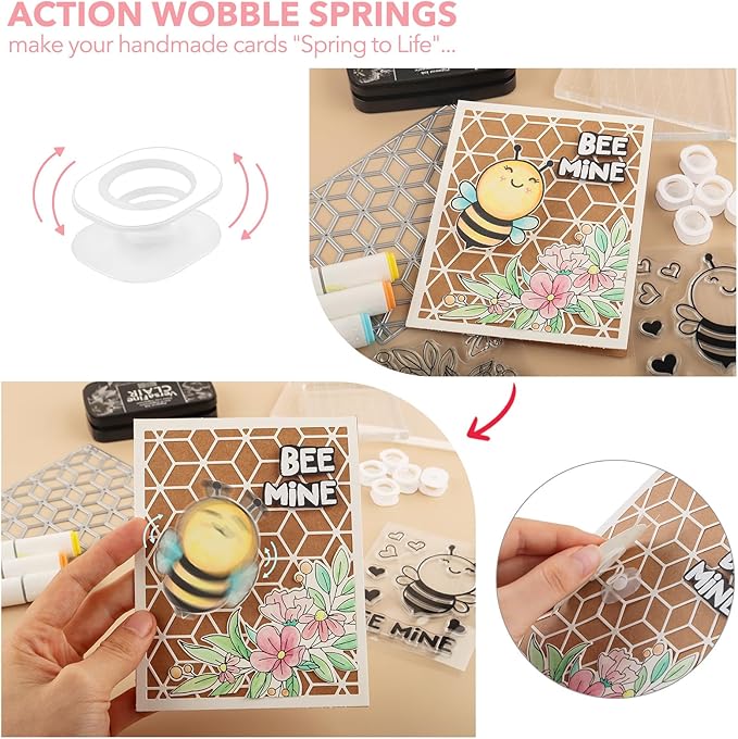 72Pcs/Set Mini Action Wobbles, Self-Adhesive Springs, Small Wobblers Movers - Image 3
