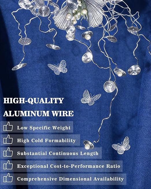 FIVEIZERO 12 Gauge Aluminum Craft Wire 98ft, Armature Wire - Image 3