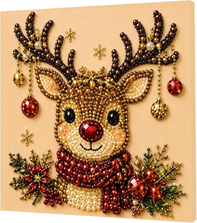 POETRYDRAW Christmas Decor Snowman Pearl Art Kit - Image 2