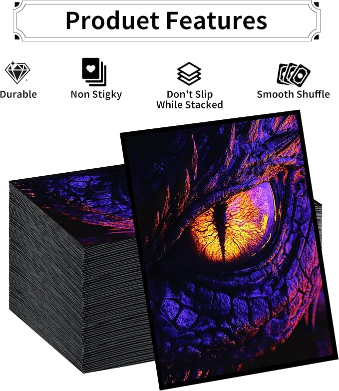 MTG Card Sleeves, Ultra Clear Front & Matte Finish Back - Image 3