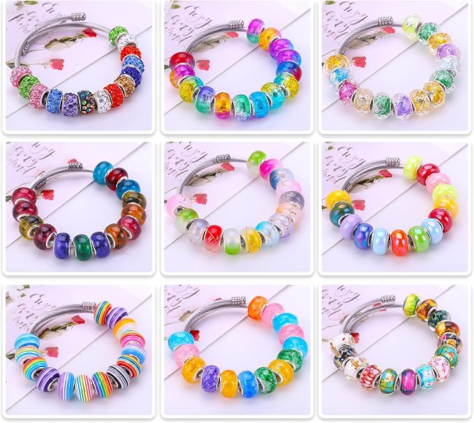 European Large Hole Spacer Charm Beads - Image 3