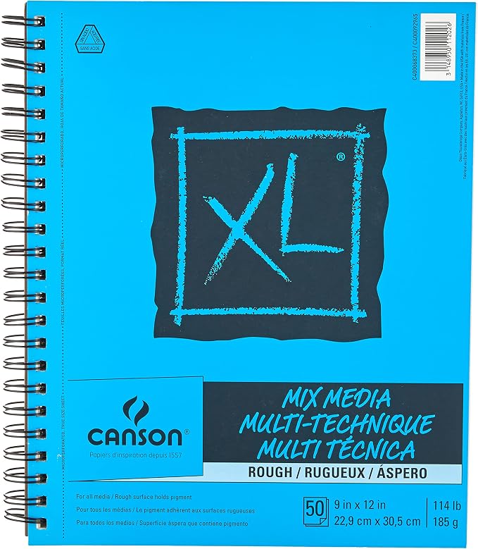 Canson XL Series Mixed Media Pad, Rough Texture, Side Wire, 9x12 inches by Unknown