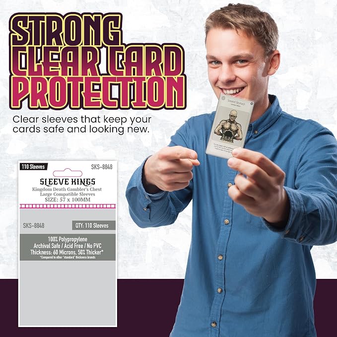 Sleeve Kings Standard Card Sleeves – 110 Count, Large Size, Compatible - Image 2