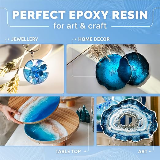 CRAFT RESIN 1 Gallon Crystal Clear Epoxy Resin Kit - Image 3