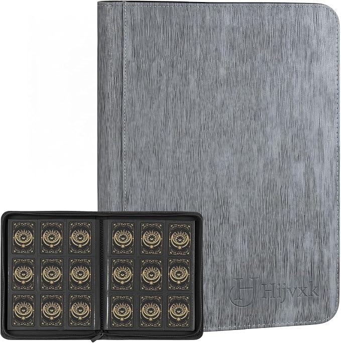 Card Binder 9 Pocket, Premium 540 Double Sided Pocket Collection Binder by Hijvxk