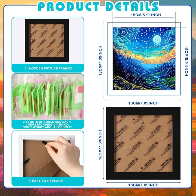Trandraft 13 Pcs Scenery Seasonal Diamond Art Kits - Image 4
