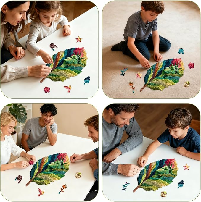 MYS A·U·R Wooden Puzzles for Adults, Serene Lake Jigsaw Puzzle 200pcs, - Image 6