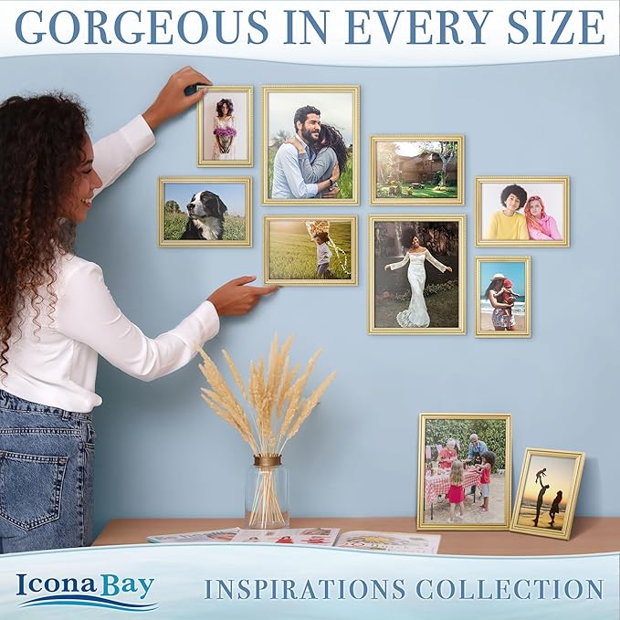 Icona Bay 5x7 Picture Frames, 6 Pack, Contemporary, Inspirations | These Icona - Image 5