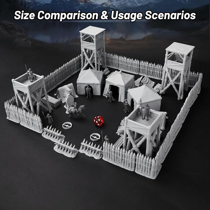 AUSPDICE AF676 Medieval Military Camp RPG Terrain Set - Image 3