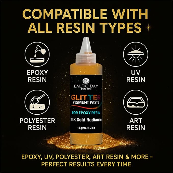 Platinum Silver Sparkle Epoxy Pigment Paste XL – Ultra-Concentrated Metallic - Image 5