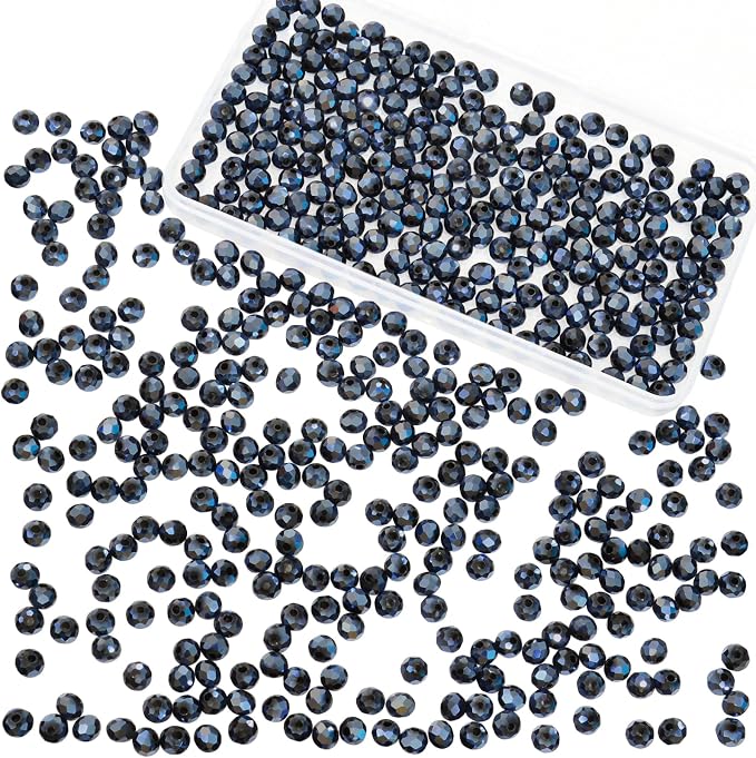 500Pcs 6mm Crystal Glass Beads for Jewelry Making Beads for Bracelets Necklace by Laopottbeads