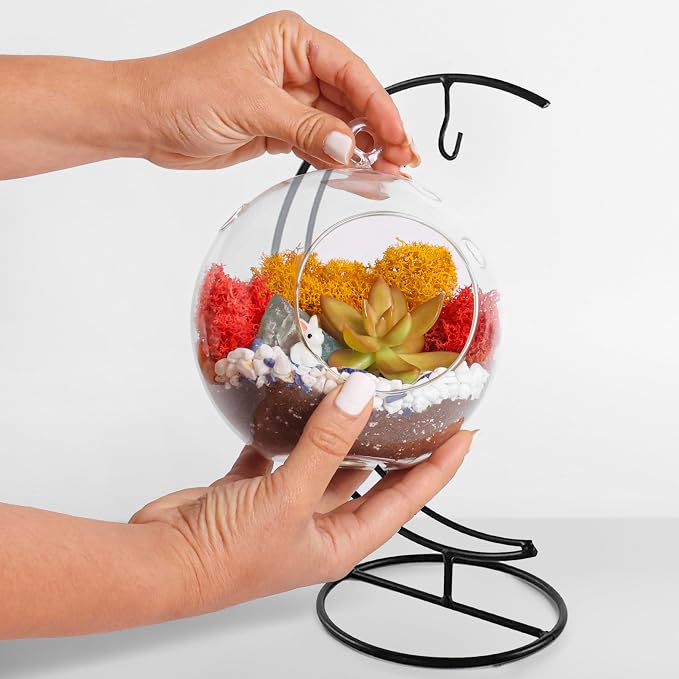 Creations by Nathalie DIY 5" DIY Globe Terrarium Kit - Image 5